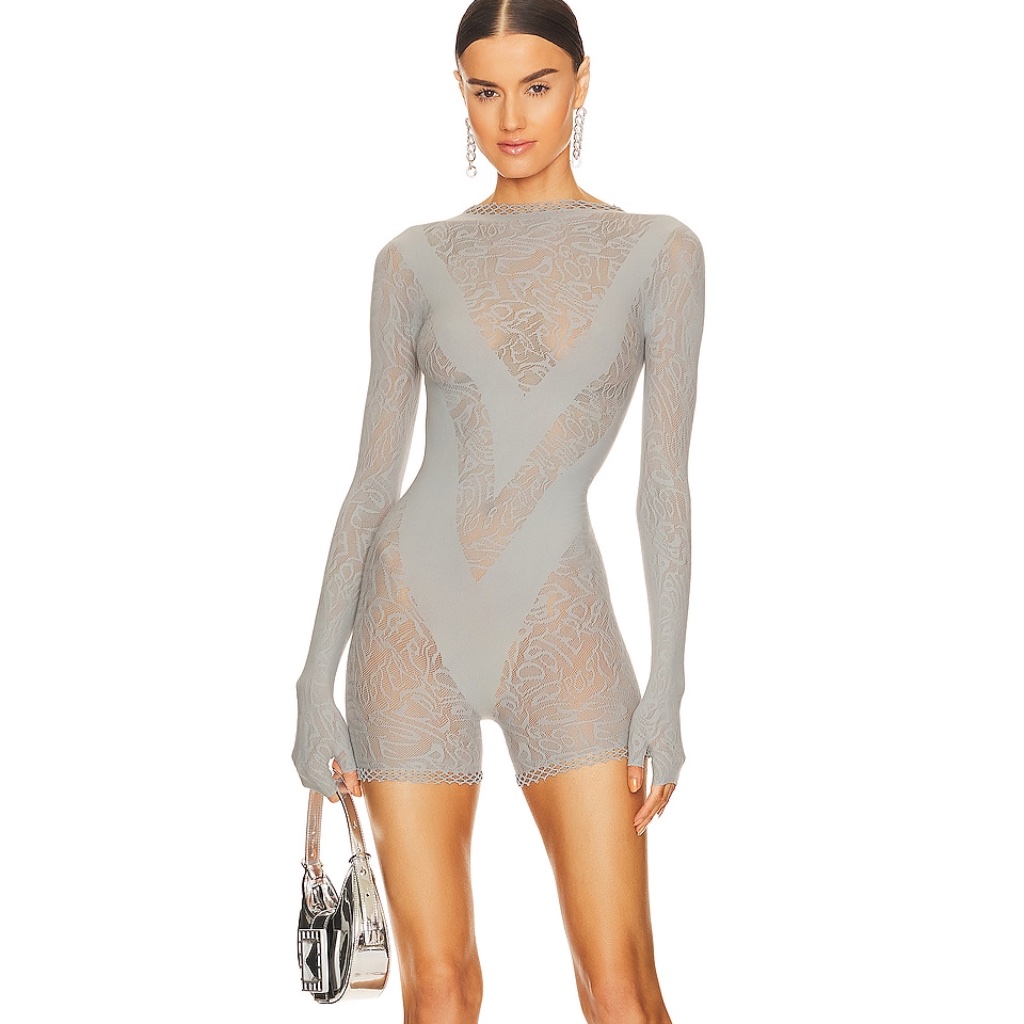 Wrong Style Nora Romper Gray